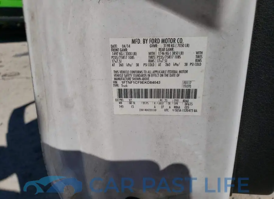 1FTNF1CF9EKD84043# 13