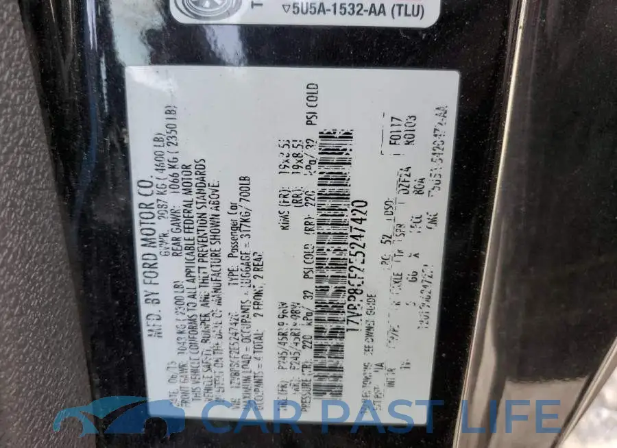 1ZVBP8CF2E5247420# 13