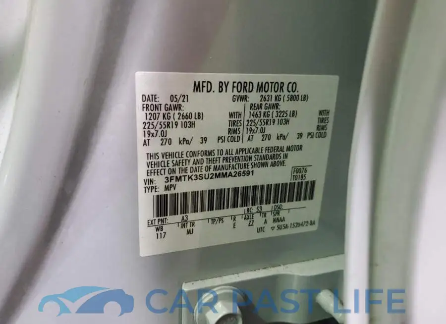 3FMTK3SU2MMA26591# 13