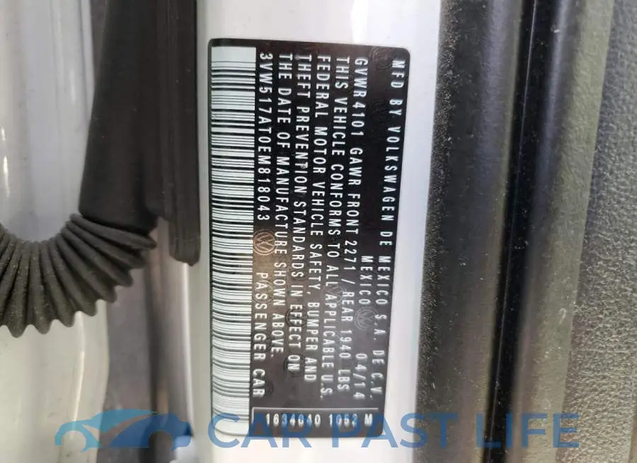 3VW517AT0EM818043# 12
