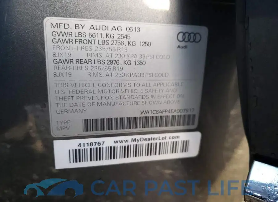 WA1C8AFP4EA007917# 14
