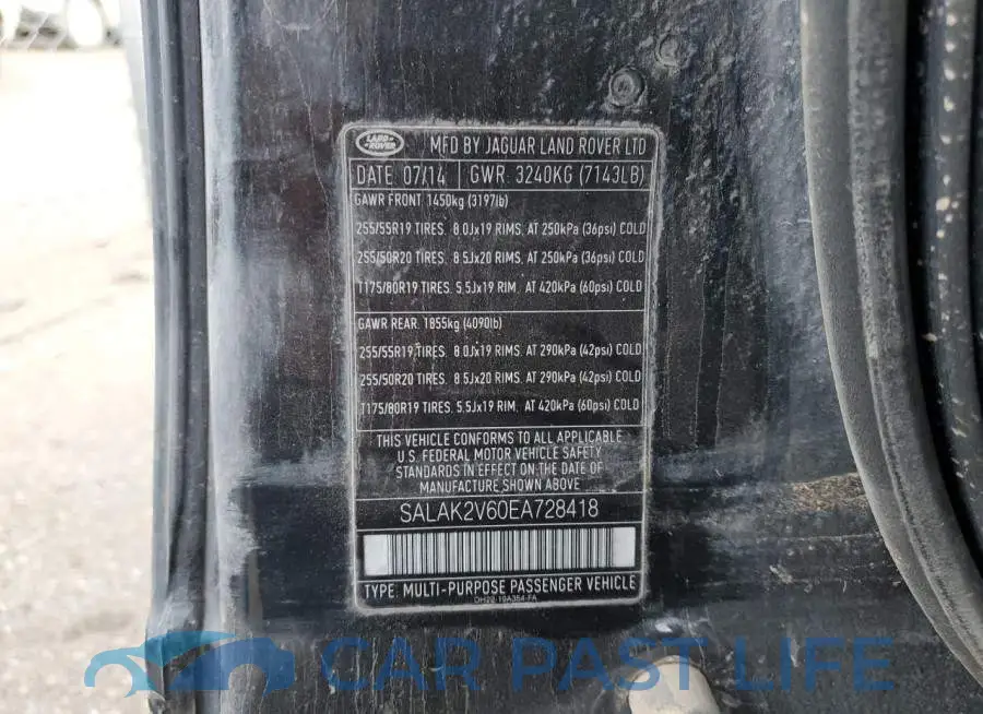SALAK2V60EA728418# 13
