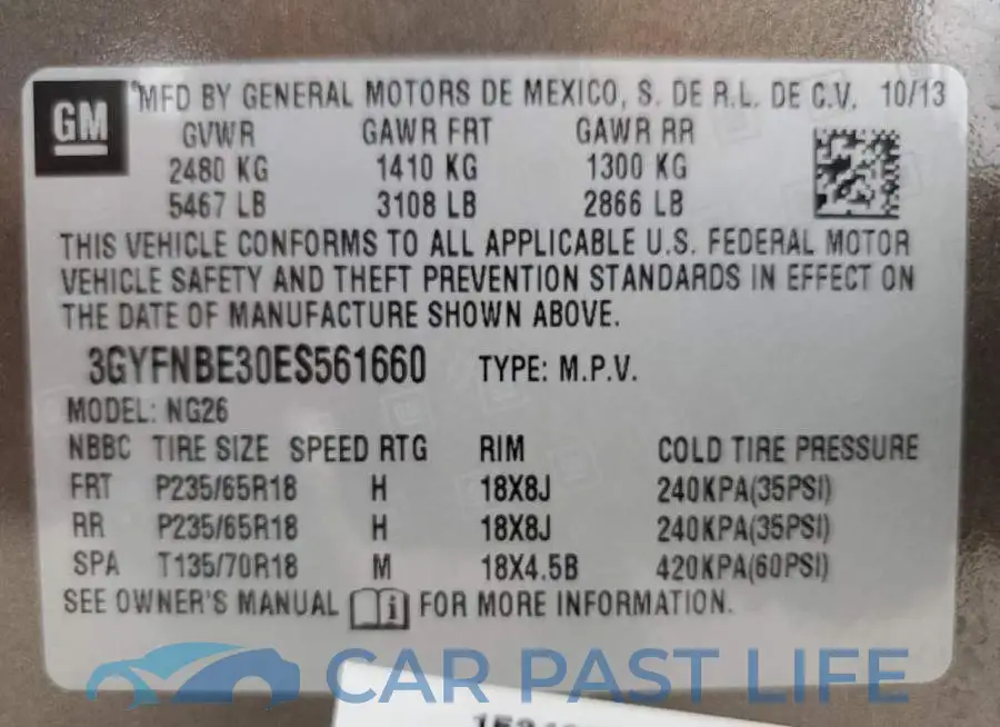 3GYFNBE30ES561660# 13