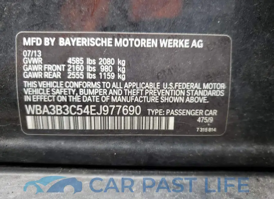 WBA3B3C54EJ977690# 12