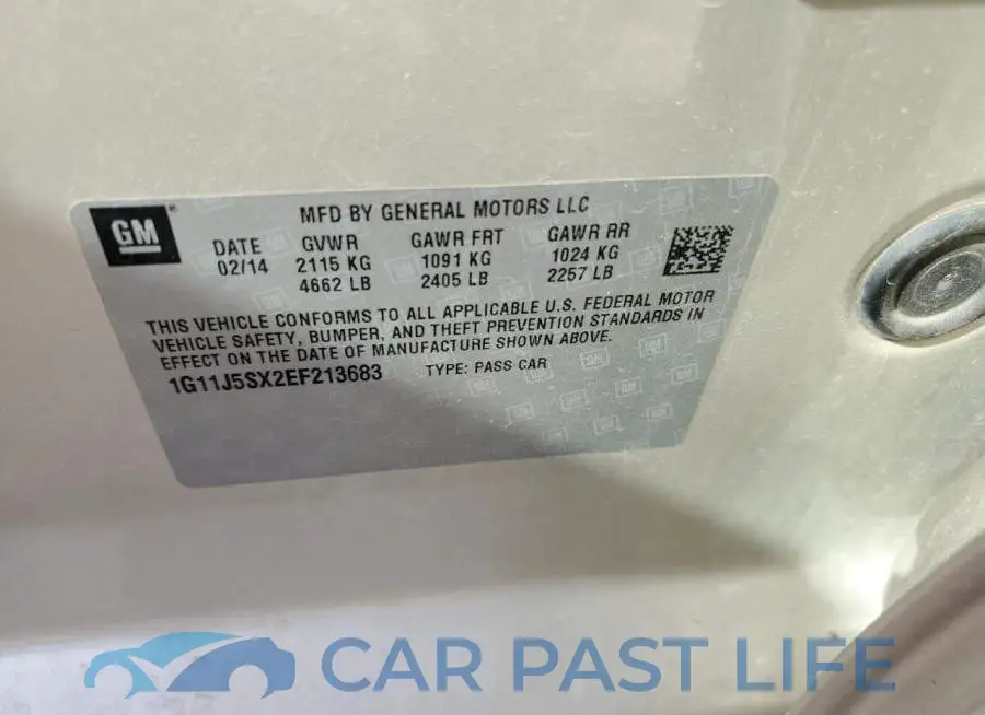 1G11J5SX2EF213683# 12