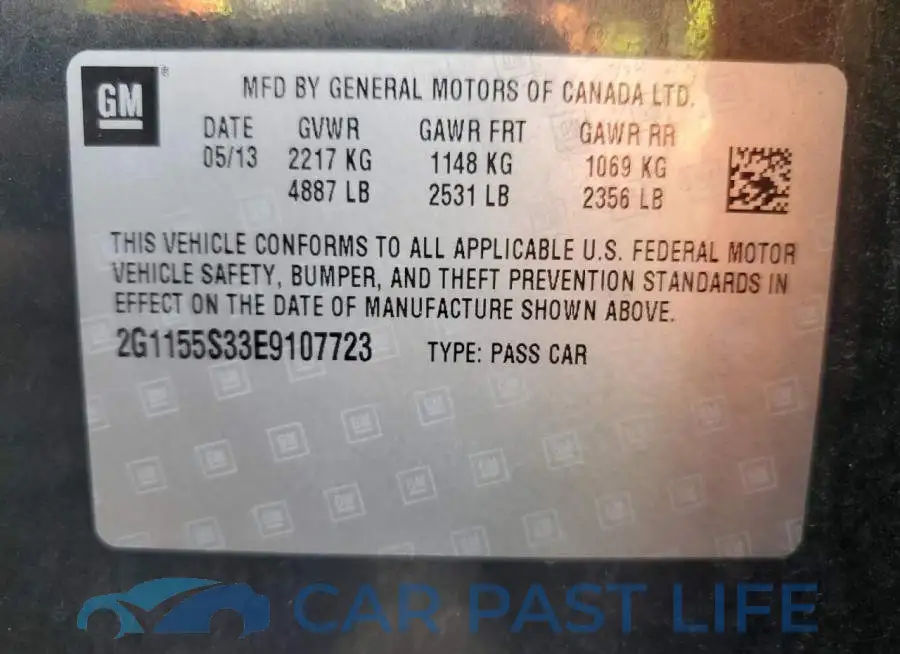 2G1155S33E9107723# 12