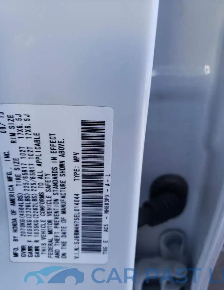 5J6RM4H75EL014044# 12