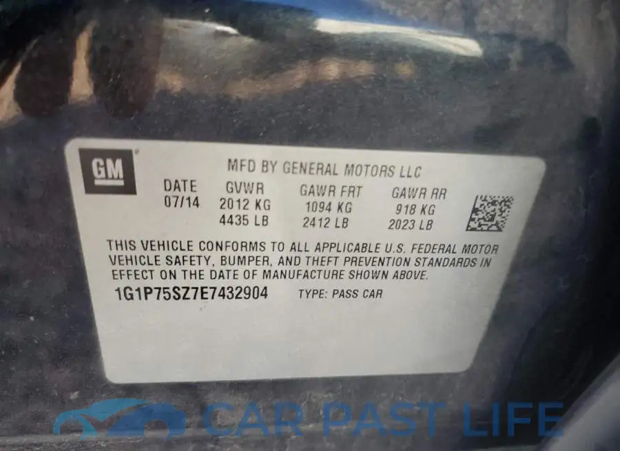 1G1P75SZ7E7432904# 12