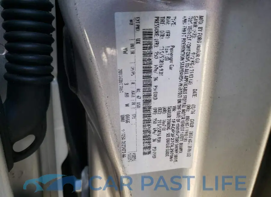 1FADP3F27GL297080# 12