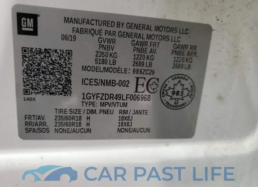 1GYFZDR49LF006968# 13