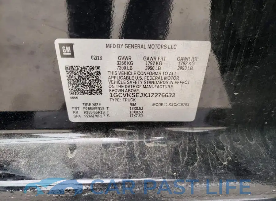 1GCVKSEJXJZ276633# 12