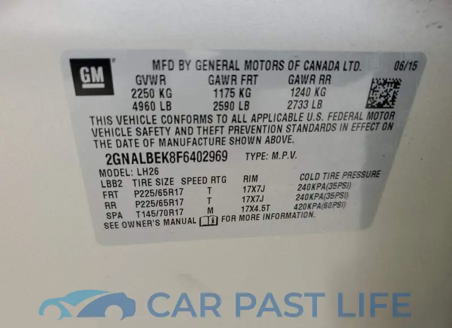 2GNALBEK8F6402969# 14