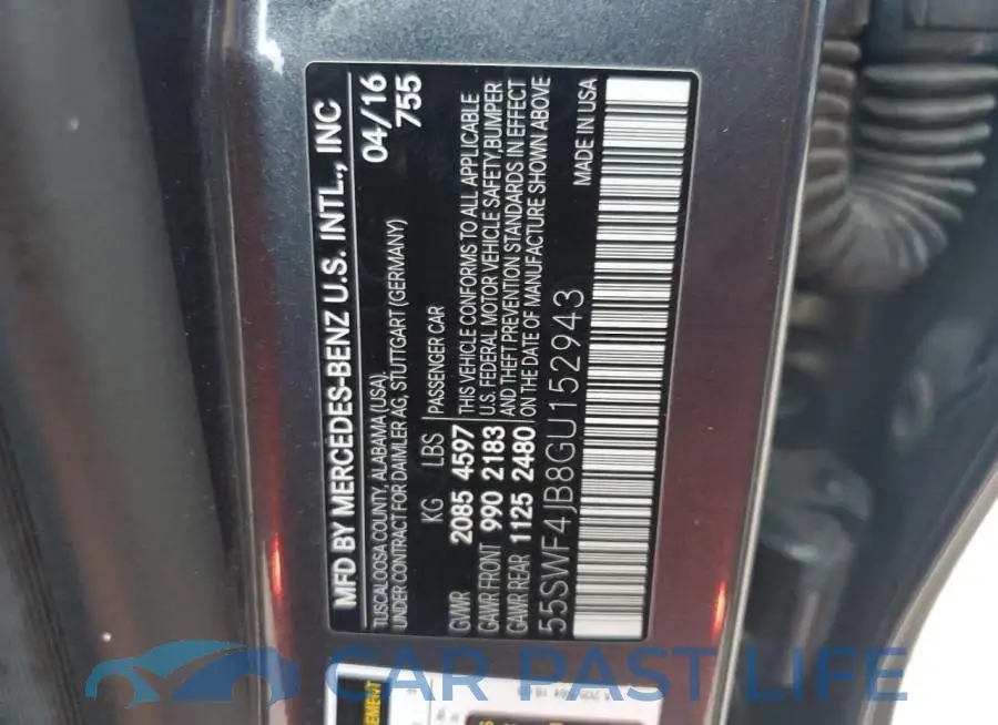 55SWF4JB8GU152943# 12