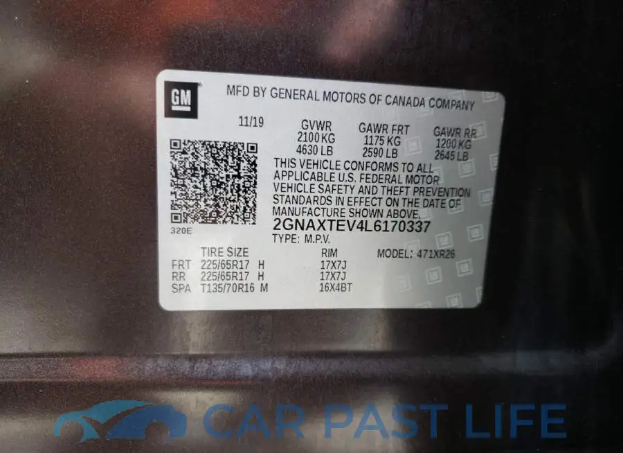 2GNAXTEV4L6170337# 13