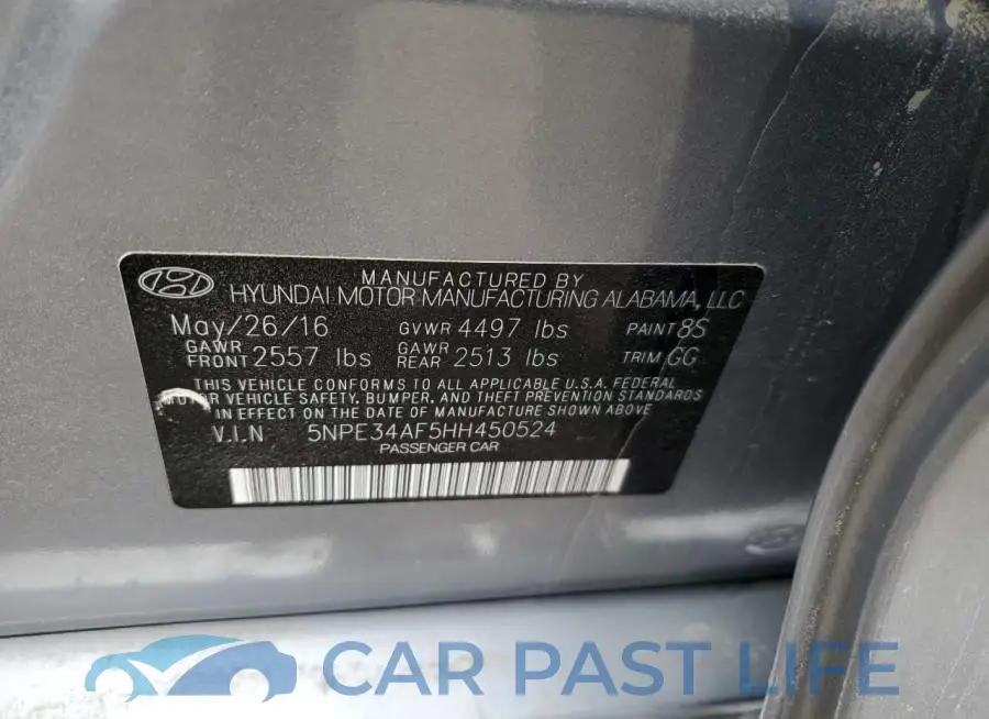 5NPE34AF5HH450524# 12