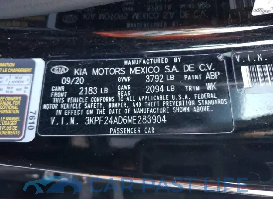 3KPF24AD6ME283904# 13