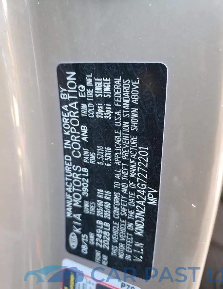 KNDJN2A24G7272201# 12