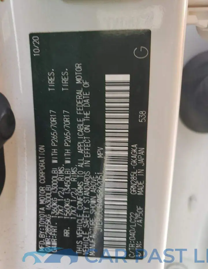 JTERU5JR4M5862051# 12