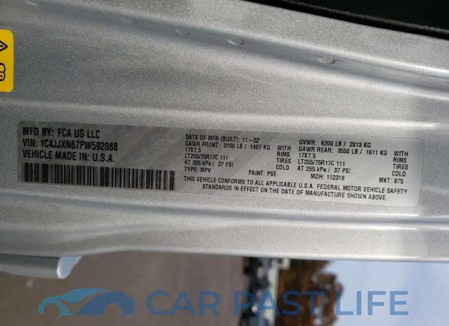 1C4JJXN67PW592088# 12
