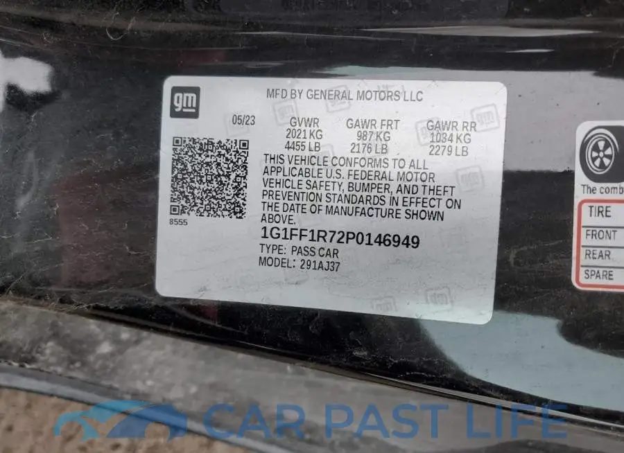 1G1FF1R72P0146949# 12