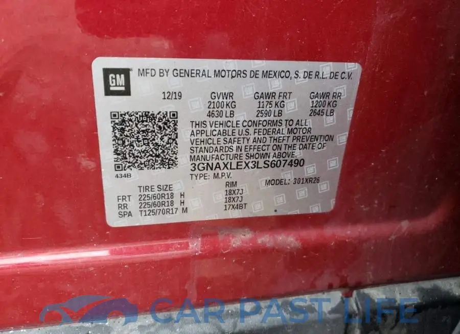 3GNAXLEX3LS607490# 12