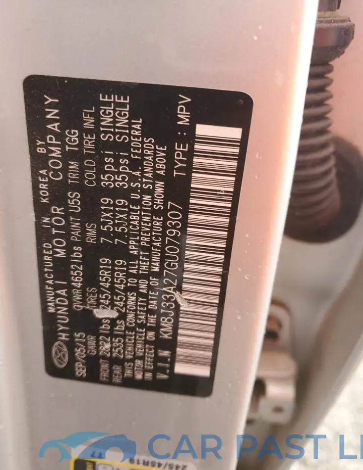 KM8J33A27GU079307# 14