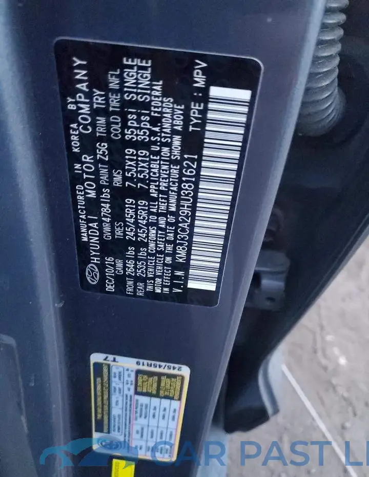 KM8J3CA29HU381621# 13