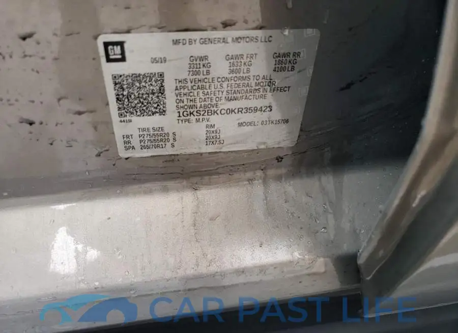 1GKS2BKC0KR359423# 13