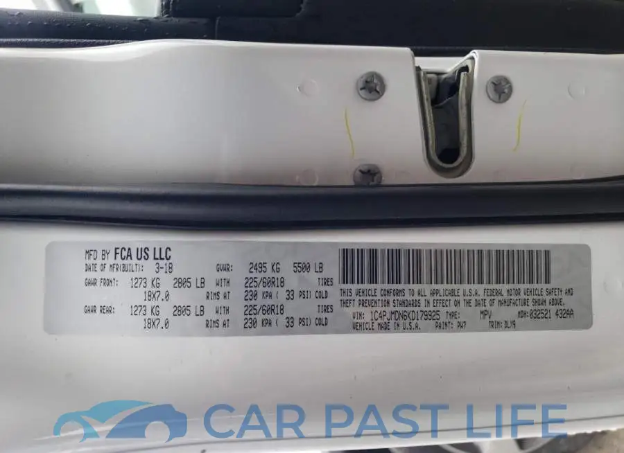 1C4PJMDN6KD179925# 12