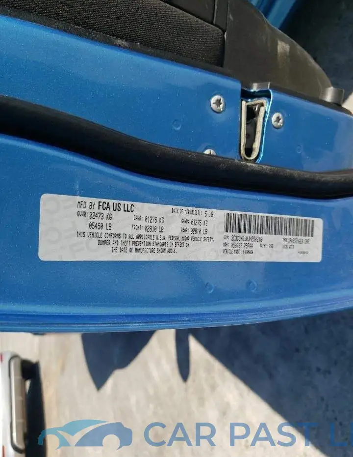 2C3CDXGJ0JH290248# 12