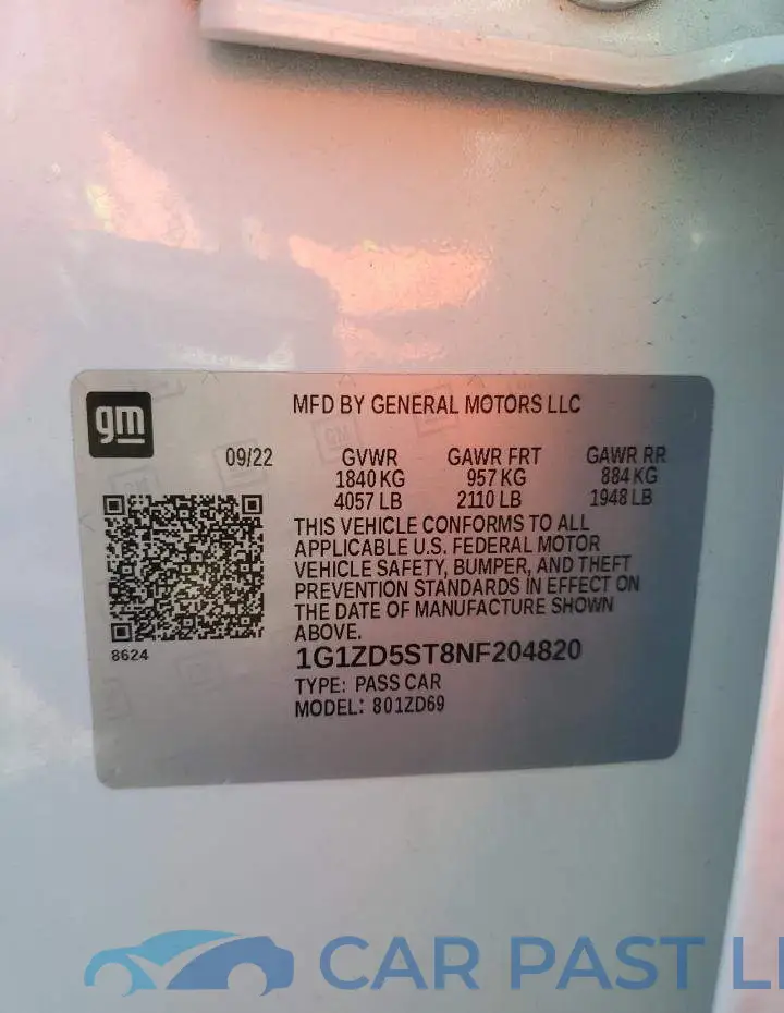 1G1ZD5ST8NF204820# 12
