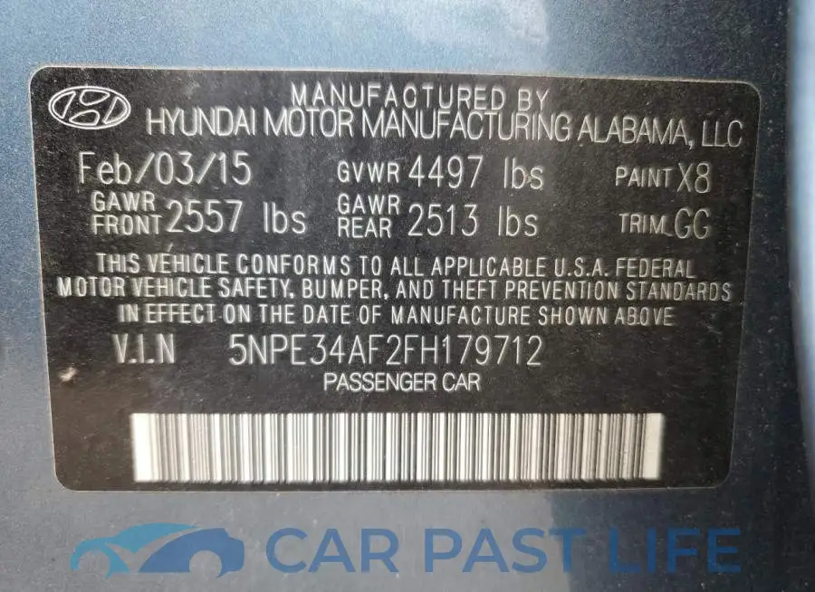 5NPE34AF2FH179712# 12