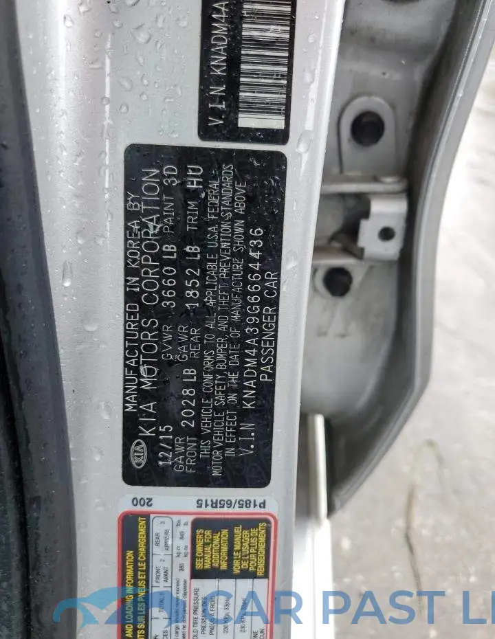 KNADM4A39G6664436# 12
