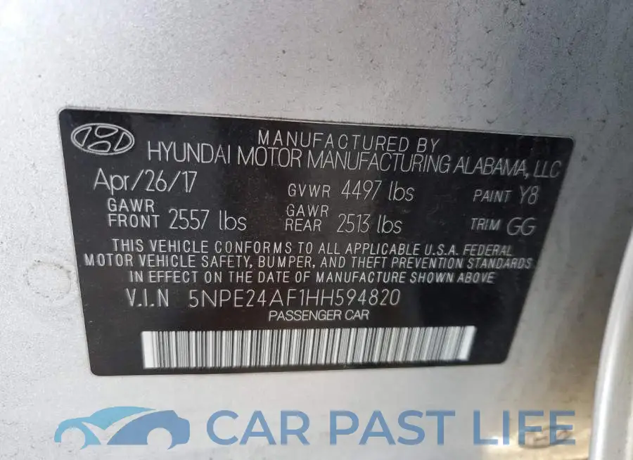 5NPE24AF1HH594820# 12