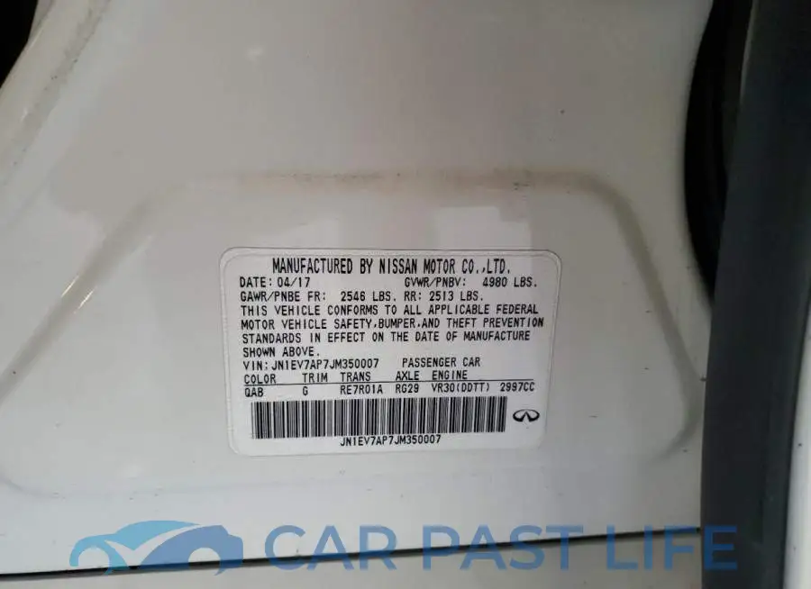JN1EV7AP7JM350007# 12