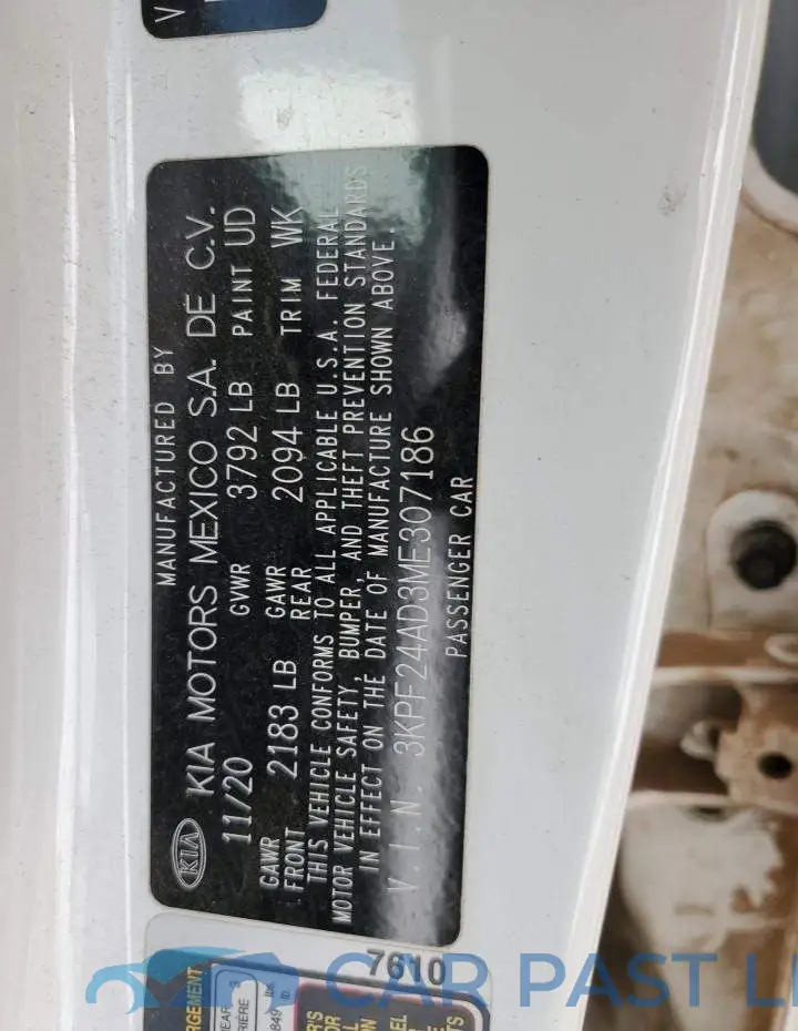 3KPF24AD3ME307186# 12