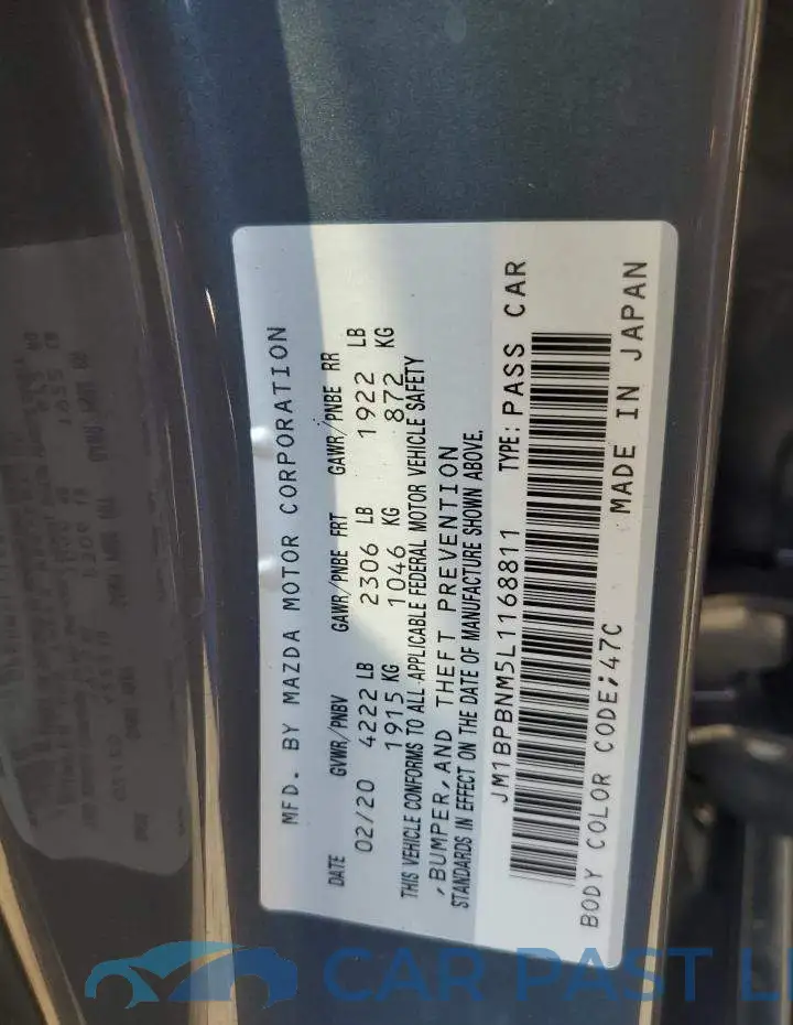 JM1BPBNM5L1168811# 13