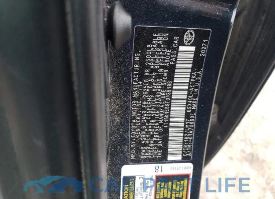 4T1BK1EB9FU139186# 12