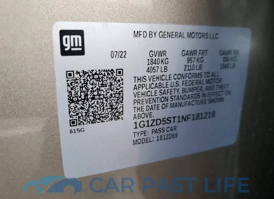 1G1ZD5ST1NF181218# 12