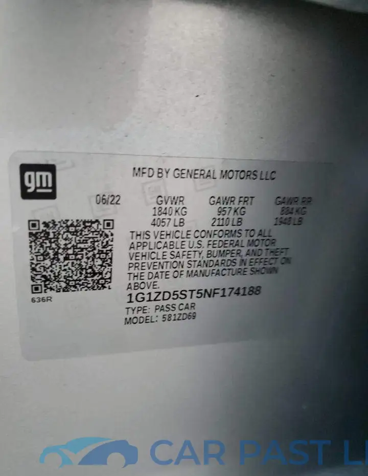 1G1ZD5ST5NF174188# 12