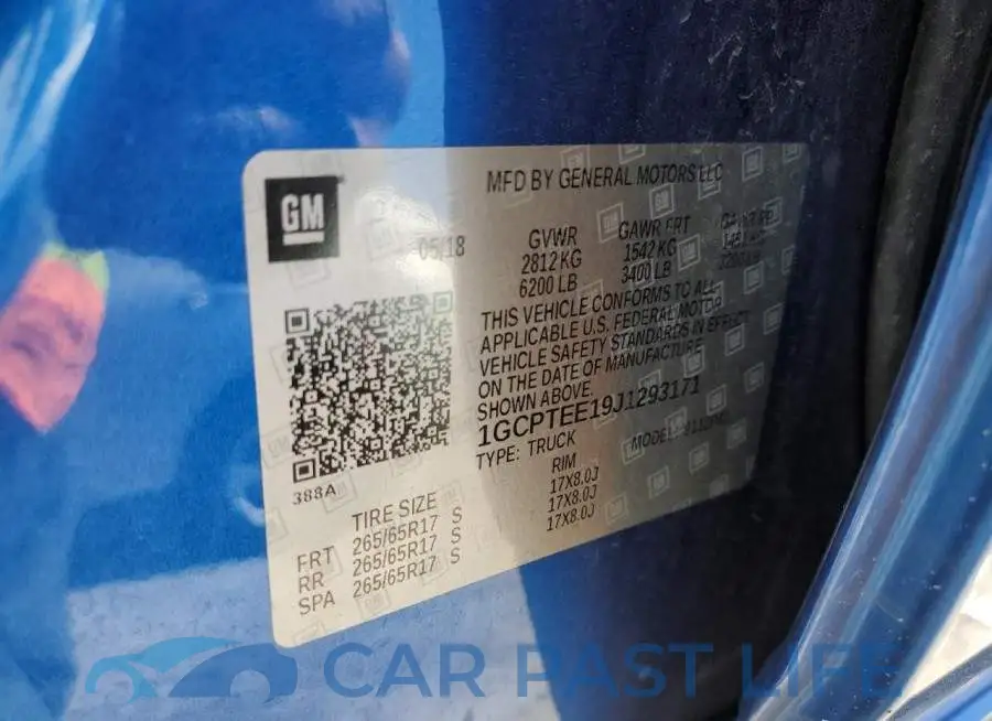 1GCPTEE19J1293171# 12