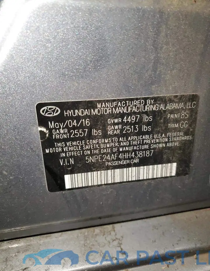 5NPE24AF4HH438187# 12