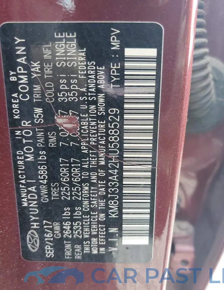 KM8J33A42HU588529# 13