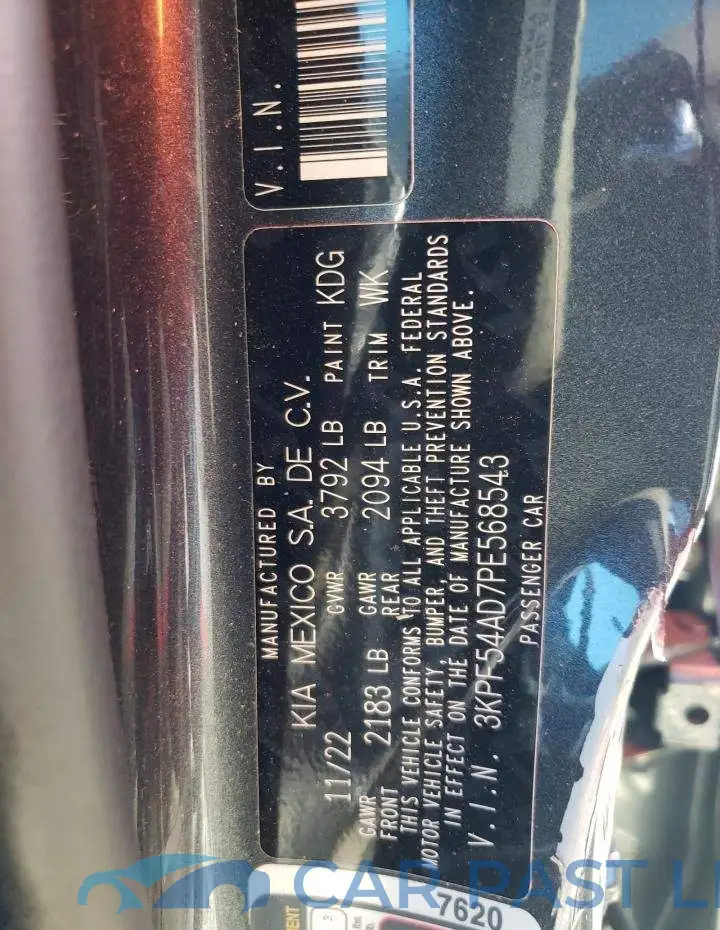 3KPF54AD7PE568543# 12