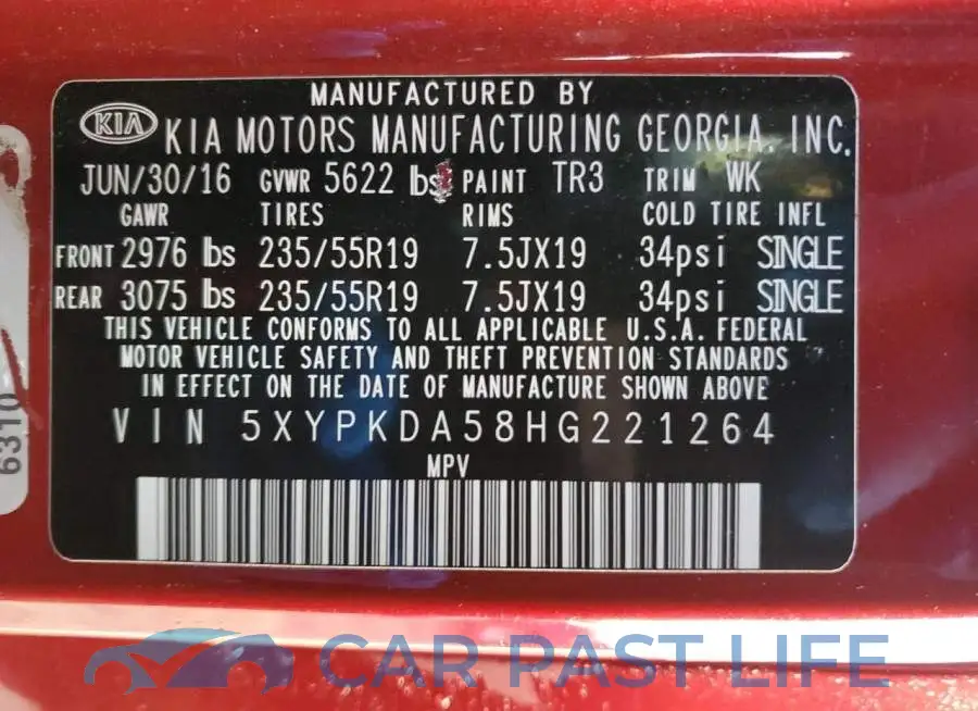 5XYPKDA58HG221264# 13