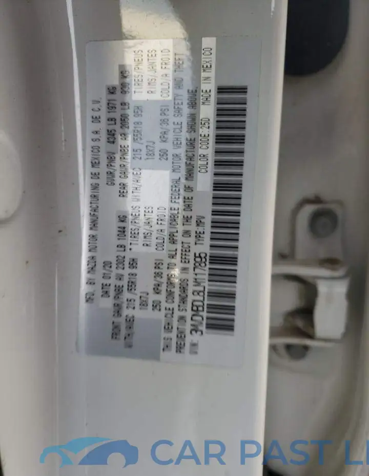 3MVDMBDL8LM117895# 13