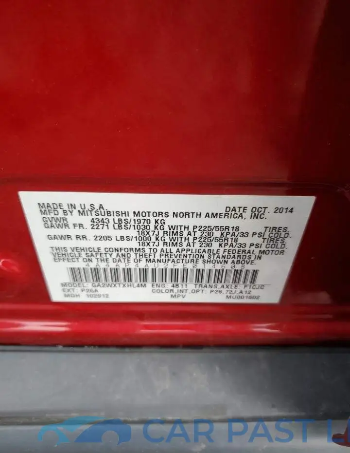 4A4AP4AU2FE014608# 14