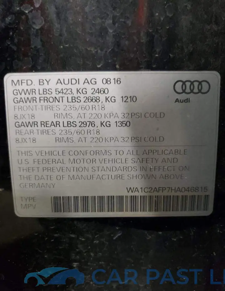 WA1C2AFP7HA046815# 14