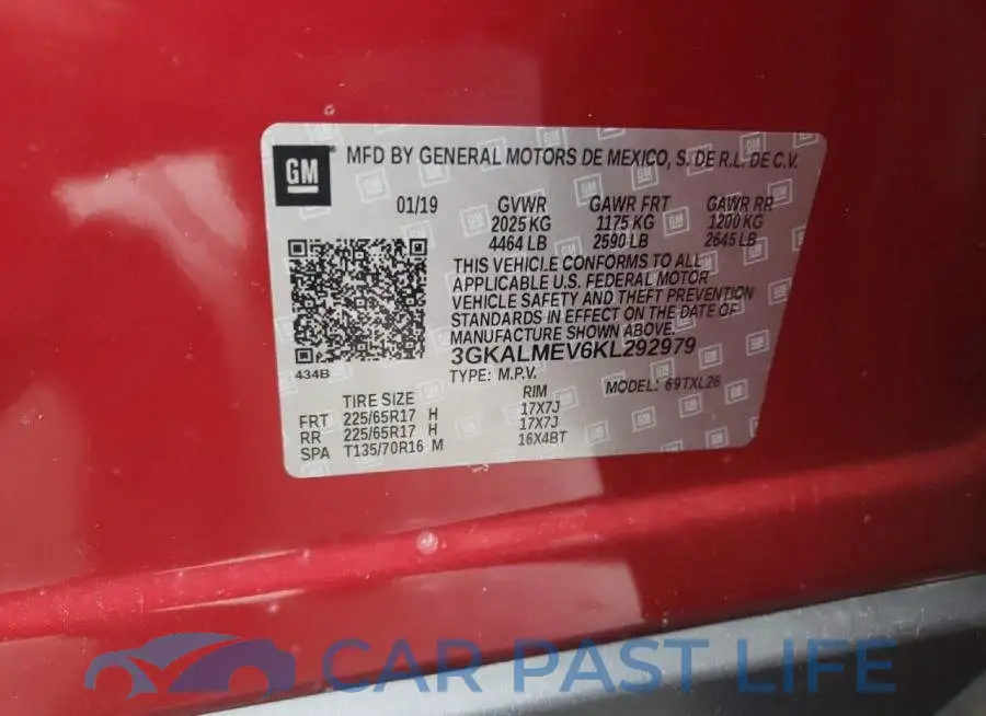 3GKALMEV6KL292979# 12