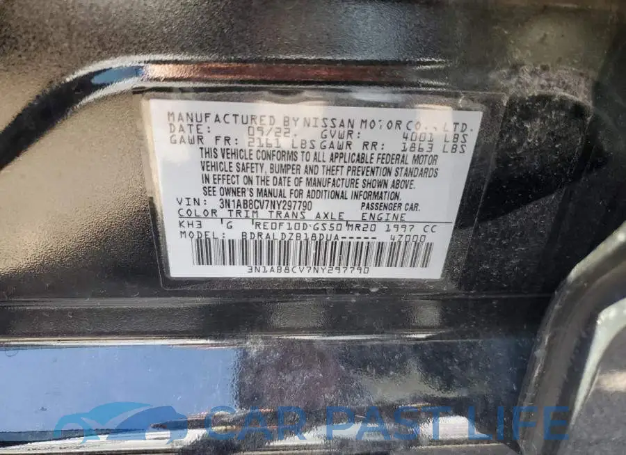 3N1AB8CV7NY297790# 12